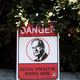 A protest sign left outside News Corp headquarters. (Photo: Drew Angerer/Getty Images)